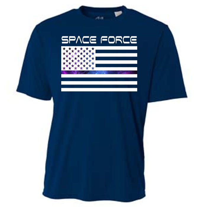 US Space Force Flag Cooling Performance Crew T-Shirt