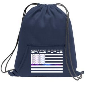 US Space Force Flag Sweatshirt Cinch Pack Bag