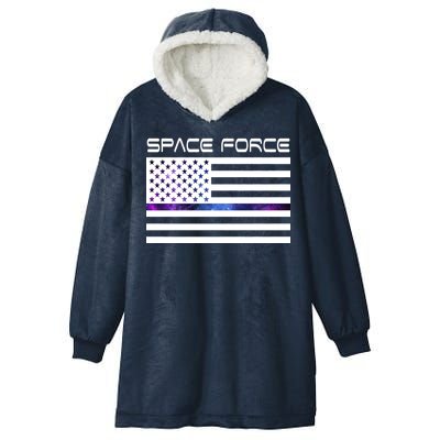 US Space Force Flag Hooded Wearable Blanket