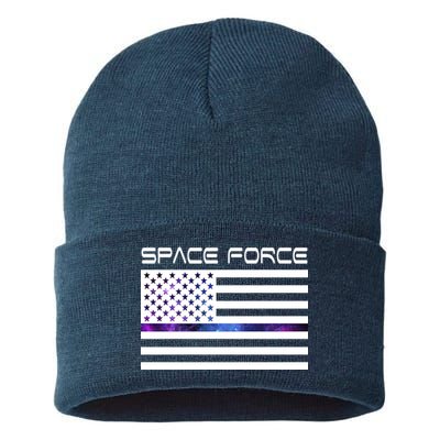 US Space Force Flag Sustainable Knit Beanie