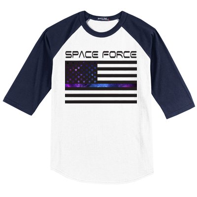 US Space Force Flag Baseball Sleeve Shirt