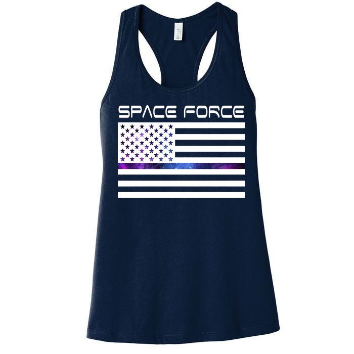 US Space Force Flag Women's Racerback Tank