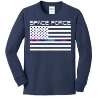 US Space Force Flag Kids Long Sleeve Shirt