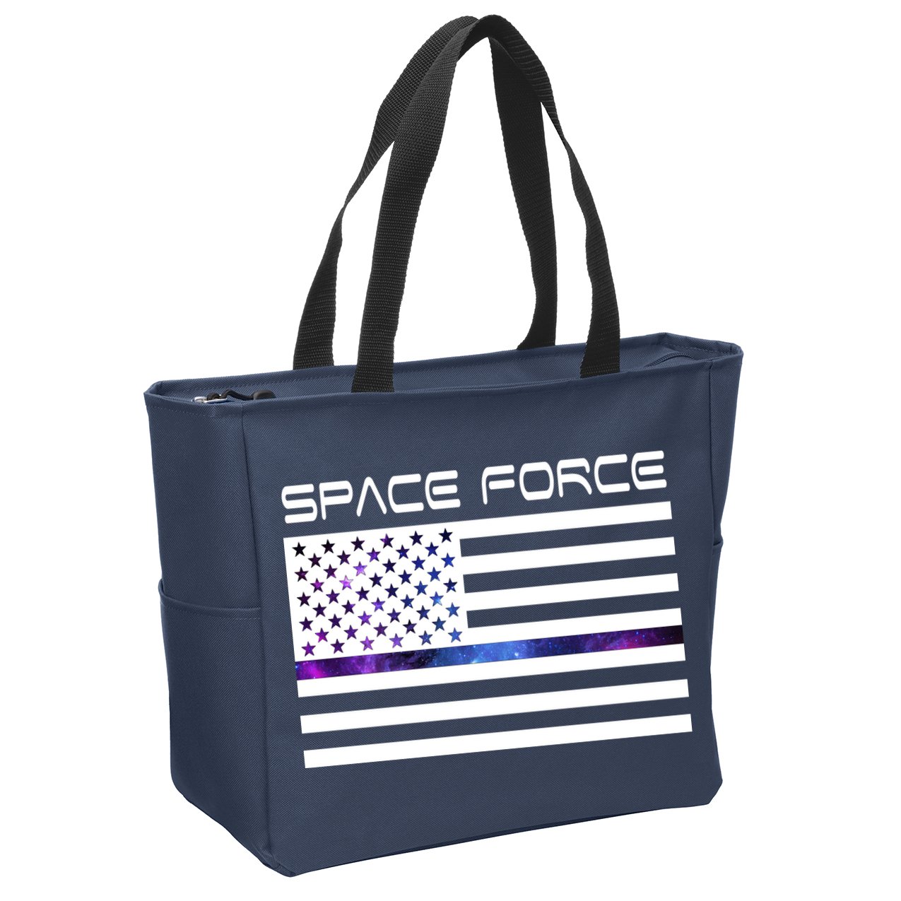 US Space Force Flag Zip Tote Bag