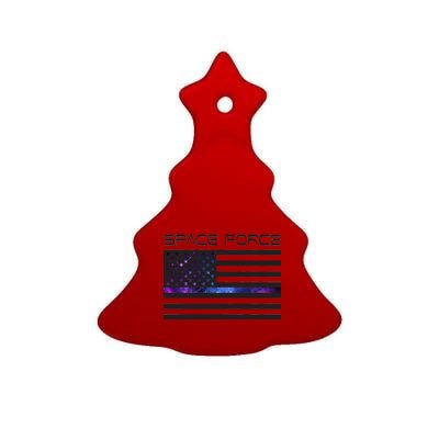 US Space Force Flag Ceramic Tree Ornament