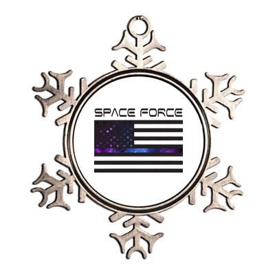 US Space Force Flag Metallic Star Ornament