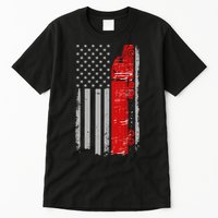 US Truck Driver USA Flag Tall T-Shirt
