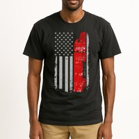 US Truck Driver USA Flag Tall T-Shirt
