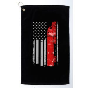 US Truck Driver USA Flag Platinum Collection Golf Towel