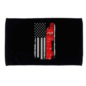 US Truck Driver USA Flag Microfiber Hand Towel