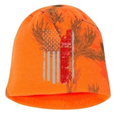 US Truck Driver USA Flag Kati - Camo Knit Beanie