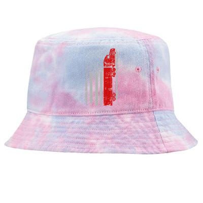 US Truck Driver USA Flag Tie-Dyed Bucket Hat