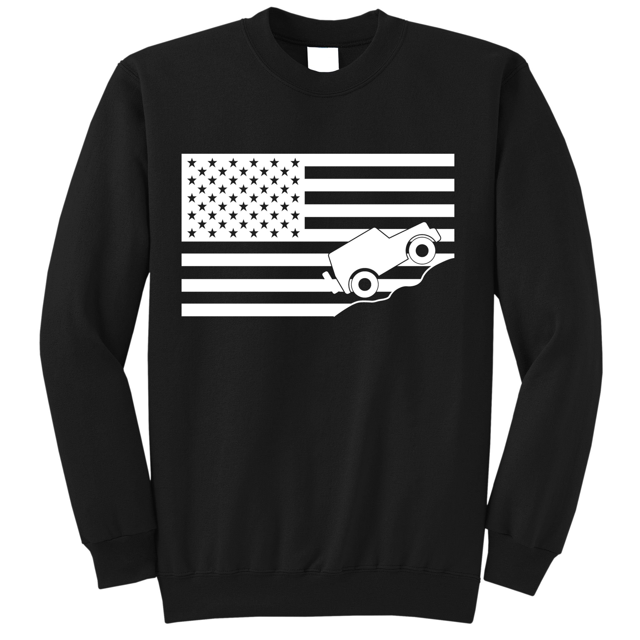 US Truck Simple Off-Roading Flag Sweatshirt