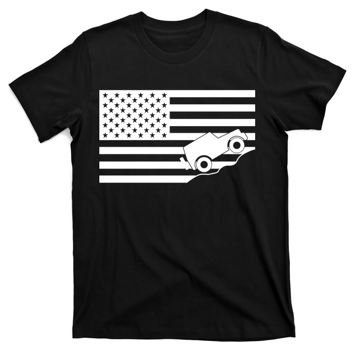 US Truck Simple Off-Roading Flag T-Shirt