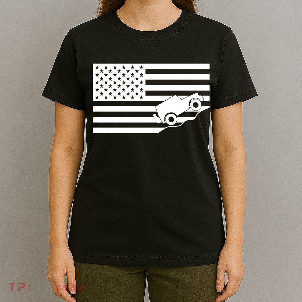 US Truck Simple Off-Roading Flag T-Shirt