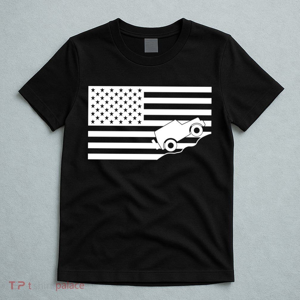 US Truck Simple Off-Roading Flag T-Shirt