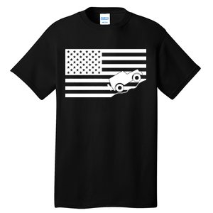 US Truck Simple Off-Roading Flag Tall T-Shirt