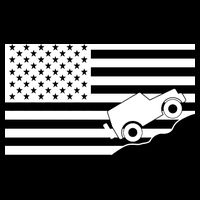 US Truck Simple Off-Roading Flag City Backpack