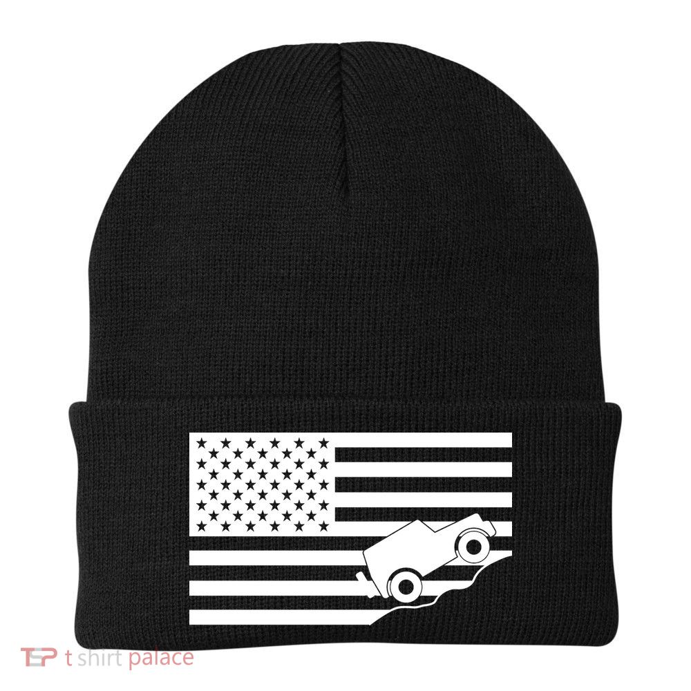 US Truck Simple Off-Roading Flag Beanie