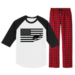 US Truck Simple Off-Roading Flag Raglan Sleeve Pajama Set