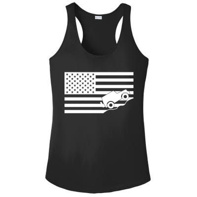 US Truck Simple Off-Roading Flag Ladies PosiCharge Competitor Racerback Tank