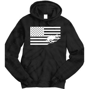 US Truck Simple Off-Roading Flag Tie Dye Hoodie