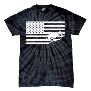 US Truck Simple Off-Roading Flag Tie-Dye T-Shirt