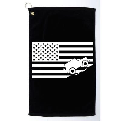 US Truck Simple Off-Roading Flag Golf Towel