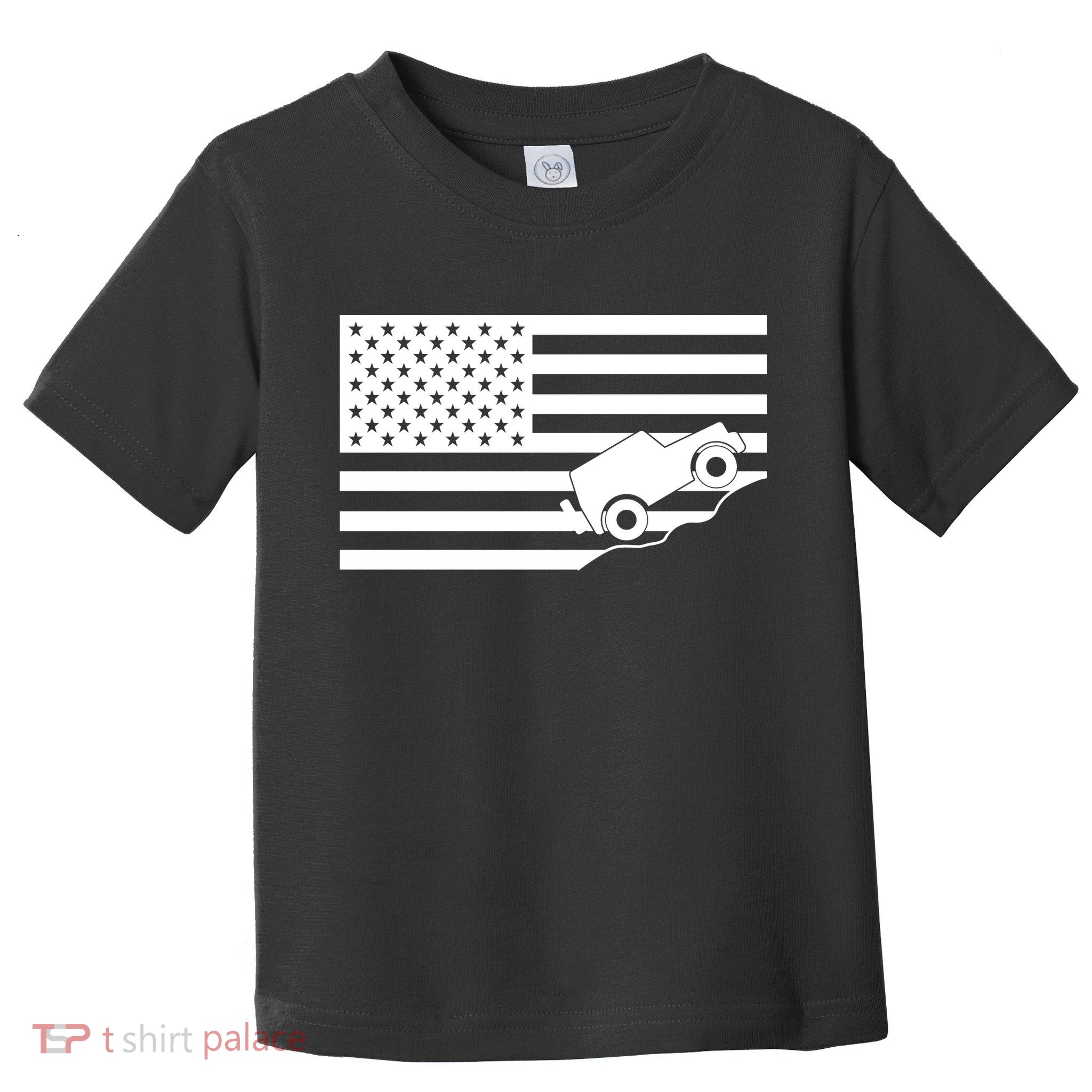 US Truck Simple Off-Roading Flag Toddler T-Shirt