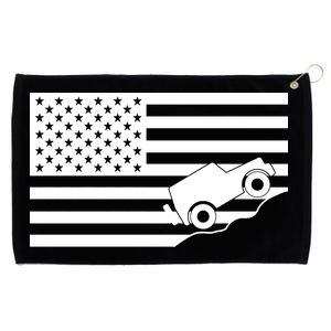 US Truck Simple Off-Roading Flag Grommeted Golf Towel