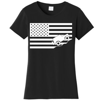 US Truck Simple Off-Roading Flag Women's T-Shirt