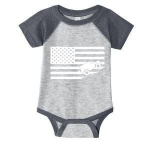 US Truck Simple Off-Roading Flag Infant Baby Jersey Bodysuit