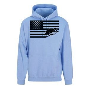 US Truck Simple Off-Roading Flag Unisex Surf Hoodie