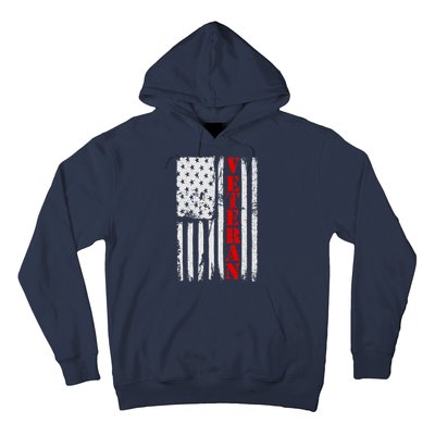 US Veterans Vintage American Flag Hoodie