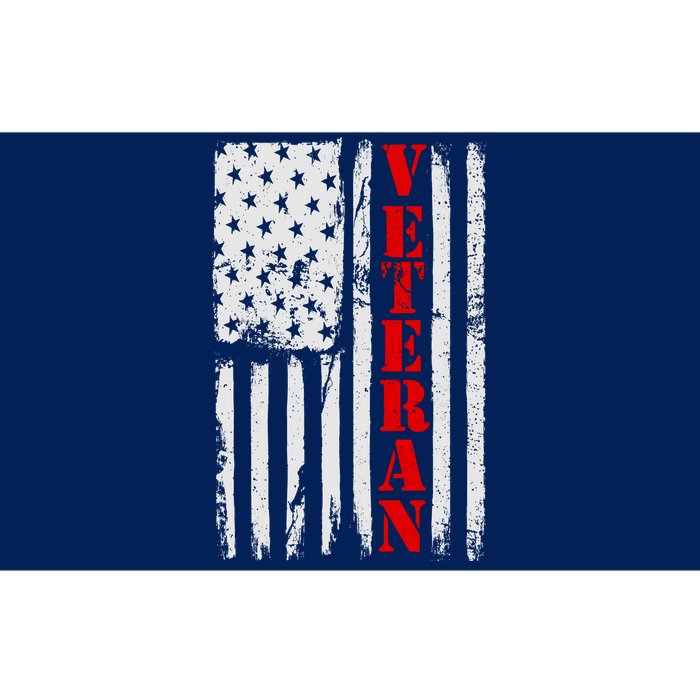 US Veterans Vintage American Flag Bumper Sticker