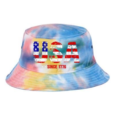 Usa Since 1776 Tie Dye Newport Bucket Hat