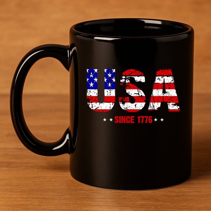 Usa Since 1776 11oz C Handle Ceramic Mug