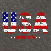 Usa Since 1776 Cotton Canvas Backpack