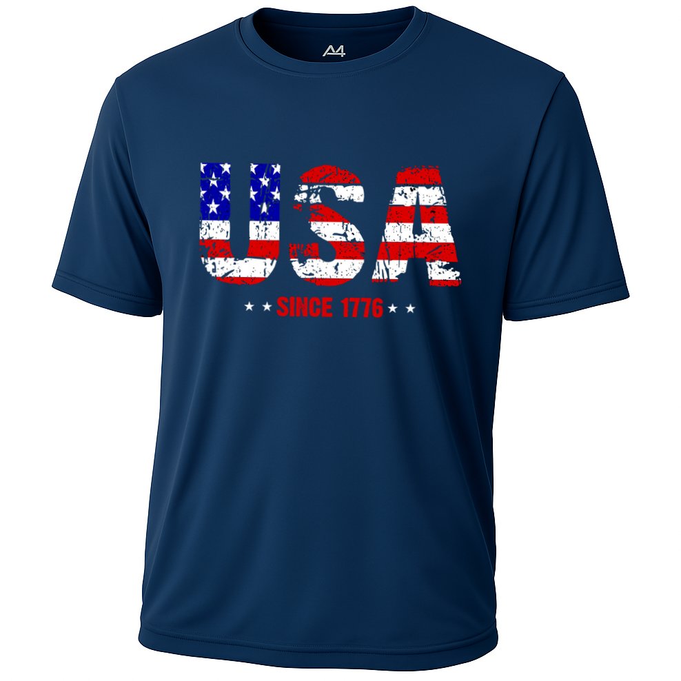 Usa Since 1776 Cooling Performance Crew T-Shirt