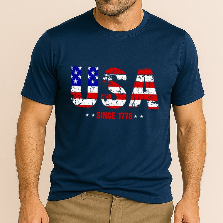 Usa Since 1776 Cooling Performance Crew T-Shirt