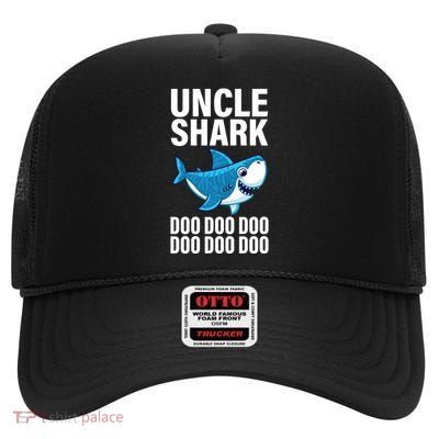 Uncle Shark Doo Doo Doo Matching Family High Crown Mesh Back Trucker Hat
