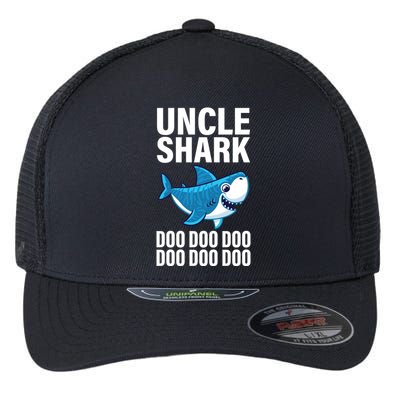 Uncle Shark Doo Doo Doo Matching Family Flexfit Unipanel Trucker Cap