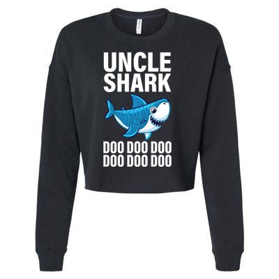 Uncle Shark Doo Doo Doo Matching Family Cropped Pullover Crew