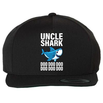 Uncle Shark Doo Doo Doo Matching Family Wool Snapback Cap