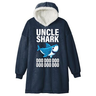 Uncle Shark Doo Doo Doo Matching Family Hooded Wearable Blanket