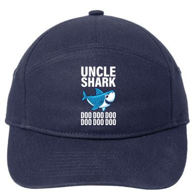 Uncle Shark Doo Doo Doo Matching Family 7-Panel Snapback Hat
