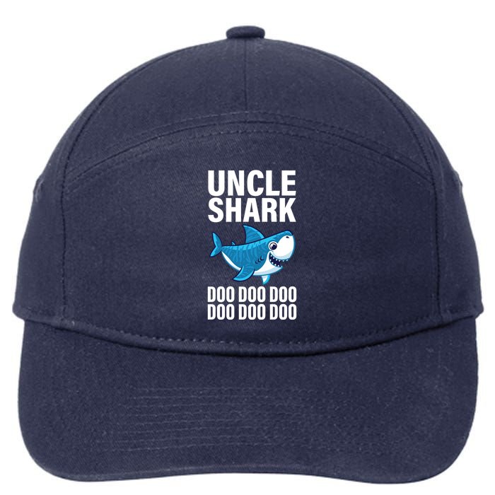 Uncle Shark Doo Doo Doo Matching Family 7-Panel Snapback Hat