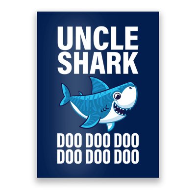 Uncle Shark Doo Doo Doo Matching Family Poster