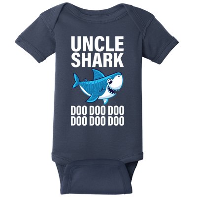 Uncle Shark Doo Doo Doo Matching Family Baby Bodysuit
