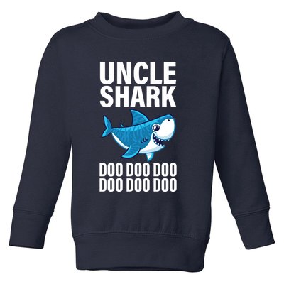 Uncle Shark Doo Doo Doo Matching Family Toddler Sweatshirt